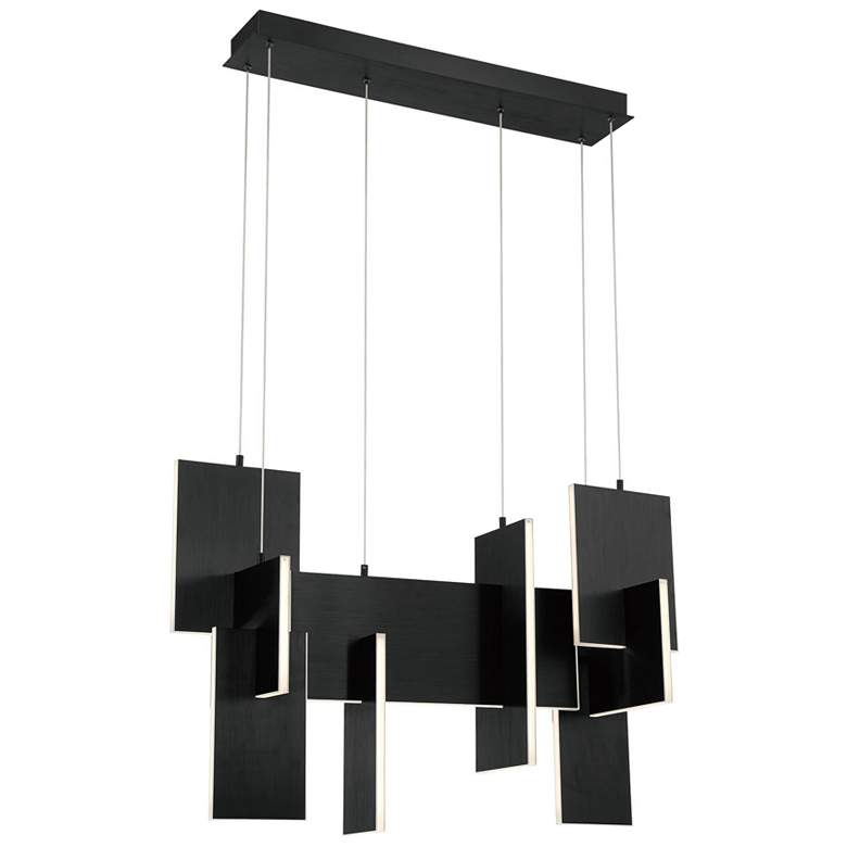 Image 1 Eurofase Coburg 23 In. x 14 In. Integrated LED Chandelier in Black