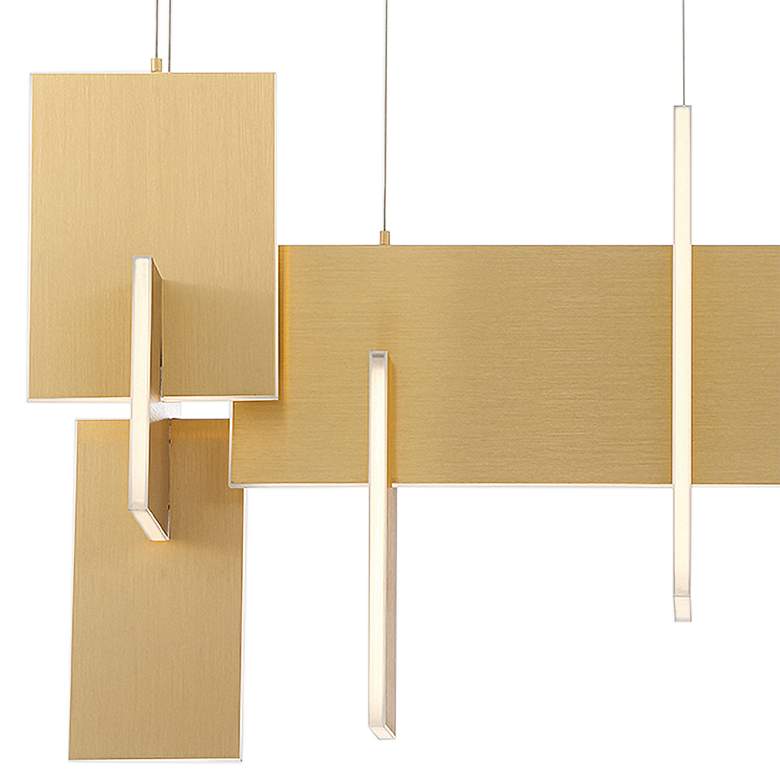 Image 2 Eurofase Coburg 23 In. x 14 In. Integrated LED Chandelier in Gold more views