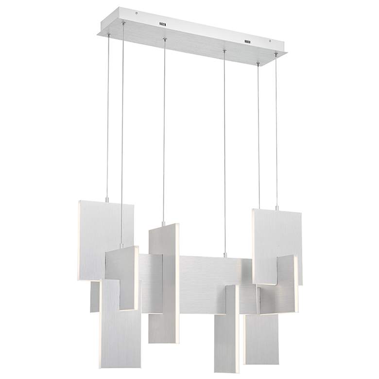 Image 1 Eurofase Coburg 23 In.x14 In. Chandelier in Aluminum