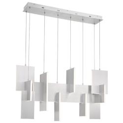 Eurofase Coburg 23&quot; Wide Large Integrated LED Chandelier in Aluminum