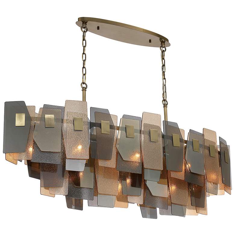 Image 1 Eurofase Cocolina 24.25 In. x 13 In. Chandelier in Brass