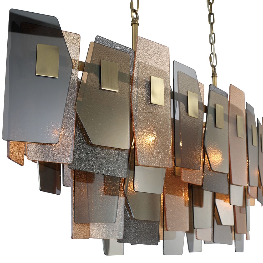 Image 2 Eurofase Cocolina 24.25 In. x 13 In. Chandelier in Brass more views