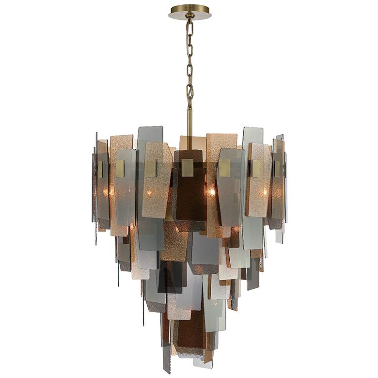 Image 1 Eurofase Cocolina 42 In. x 29 In. Chandelier in Brass