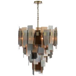 Eurofase Cocolina 42 In. x 29 In. Chandelier in Brass