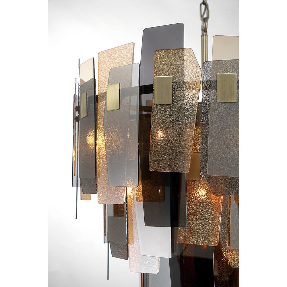 Image 4 Eurofase Cocolina 42 In. x 29 In. Chandelier in Brass more views