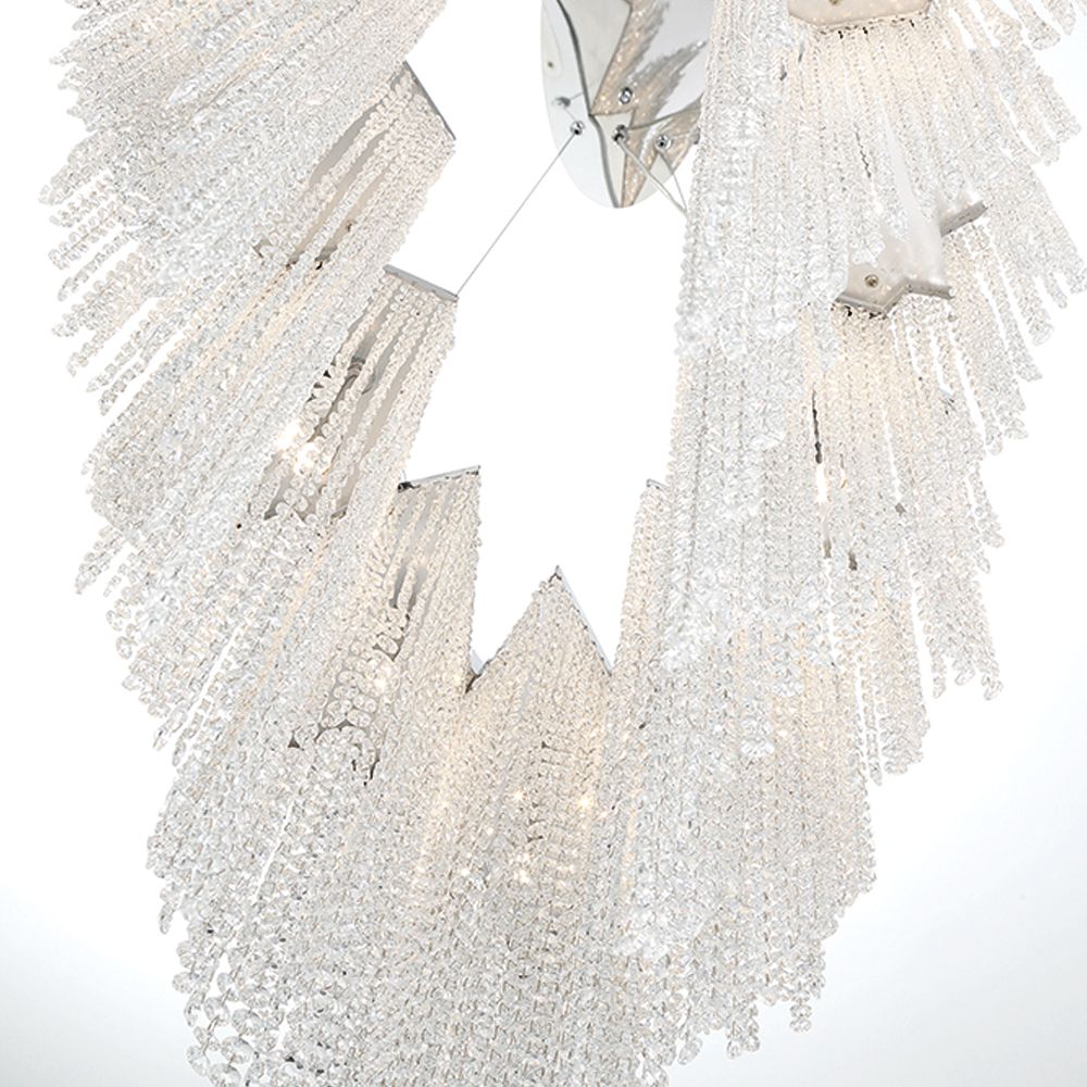Image 5 Eurofase Cohen 28 In. x 21 In. Chandelier in Chrome more views