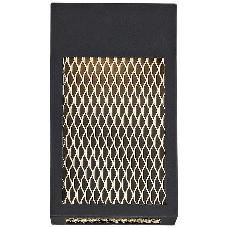 Image 1 Eurofase Coop 10" High Sand Black LED Outdoor Wall Light