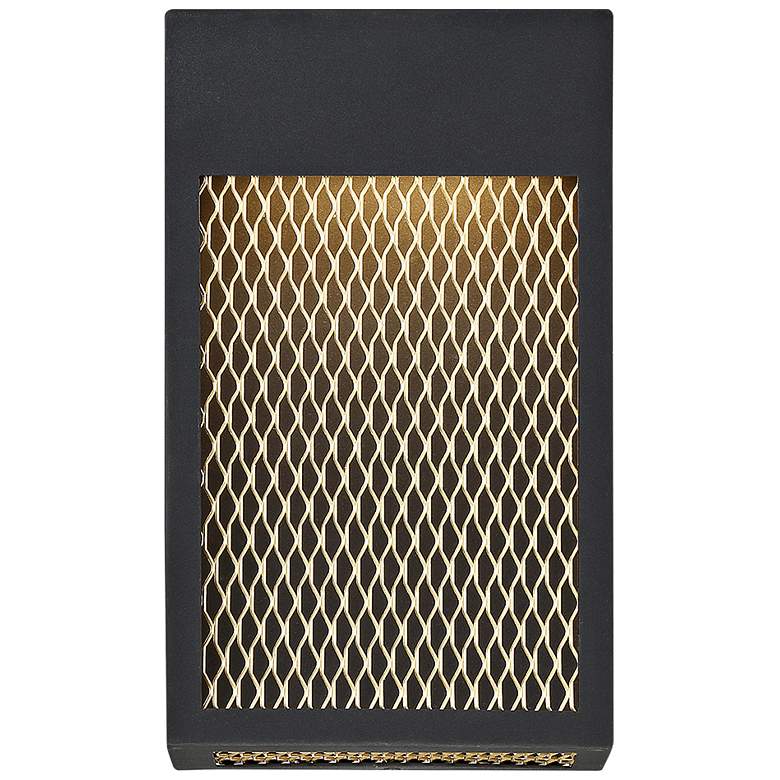 Image 1 Eurofase Coop 12" High Sand Black LED Outdoor Wall Light