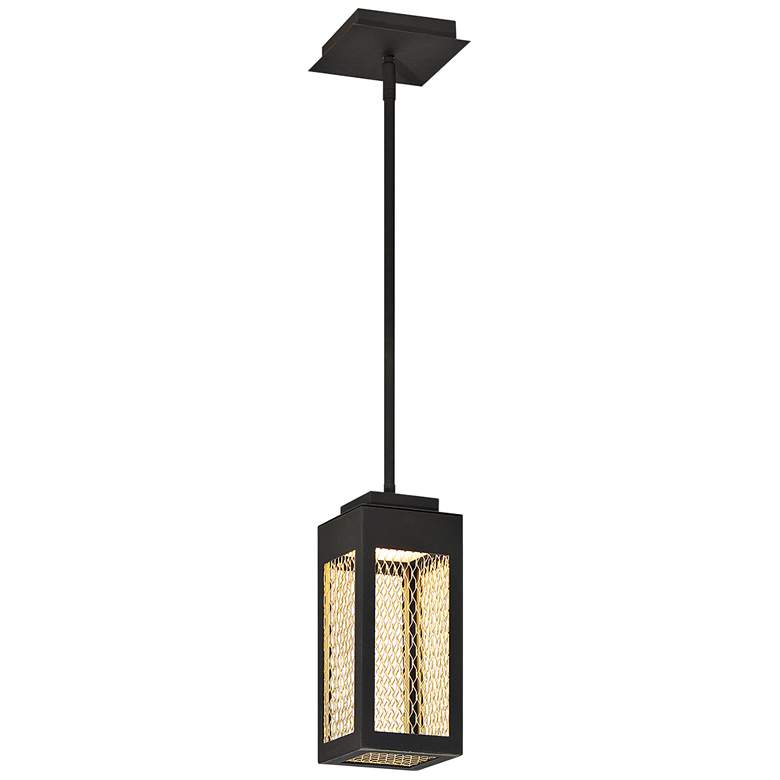 Image 2 Eurofase Coop 4 3/4 inchW Black and Gold LED Mini Pendant Light