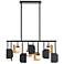 Eurofase Cornice, Chandelier, 10-Light, 45", Gold-Black Mix, White Glass