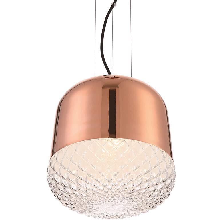 Image 2 Eurofase Corson 10" Wide Rose Gold Mini Pendant
