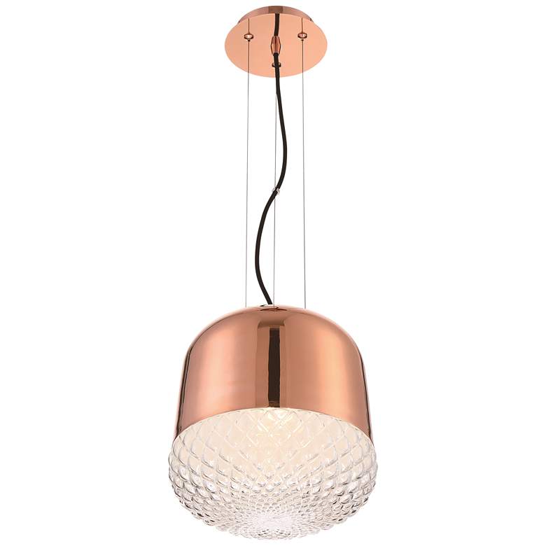 Image 3 Eurofase Corson 10" Wide Rose Gold Mini Pendant more views