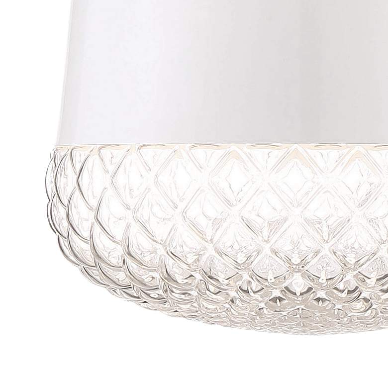 Image 3 Eurofase Corson 10" Wide White Mini Pendant more views
