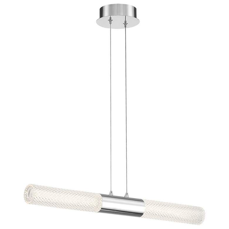 Image 1 Eurofase Crossley 3 In. x 26.50 In. Integrated LED Pendant in Chrome