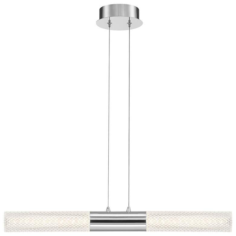Image 2 Eurofase Crossley 3 In. x 26.50 In. Integrated LED Pendant in Chrome more views