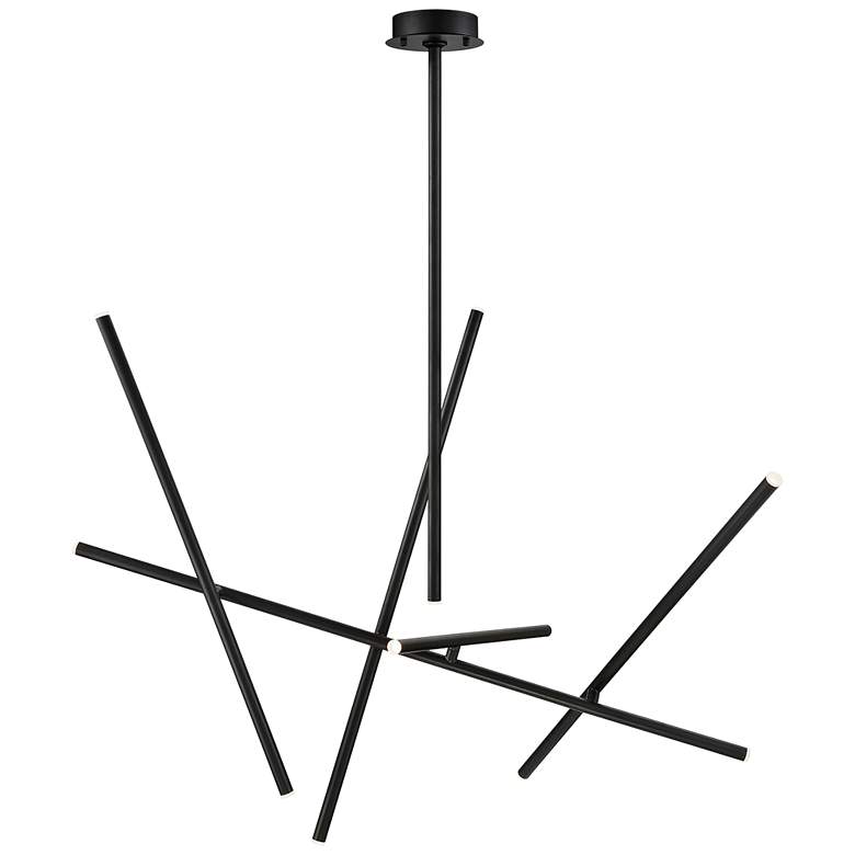 Image 2 Eurofase Crossroads 47" Wide Black 10-Light Modern LED Pendant Light