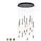 Eurofase Cumberland 21.75 In. x 22 In. Integrated LED Chandelier in Black