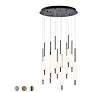 Eurofase Cumberland 21.75 In. x 22 In. Integrated LED Chandelier in Black