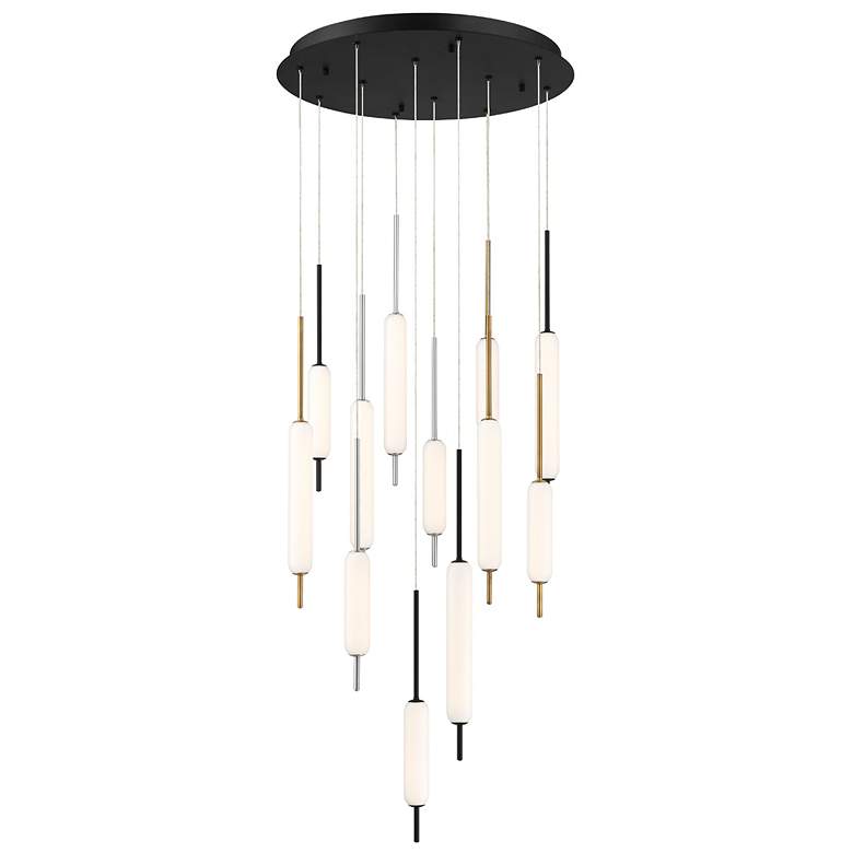 Image 1 Eurofase Cumberland 21.75 In. x 22 In. Integrated LED Chandelier in Brass