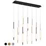 Eurofase Cumberland 21.75 In. x 7.25 In. Integrated LED Chandelier in Black