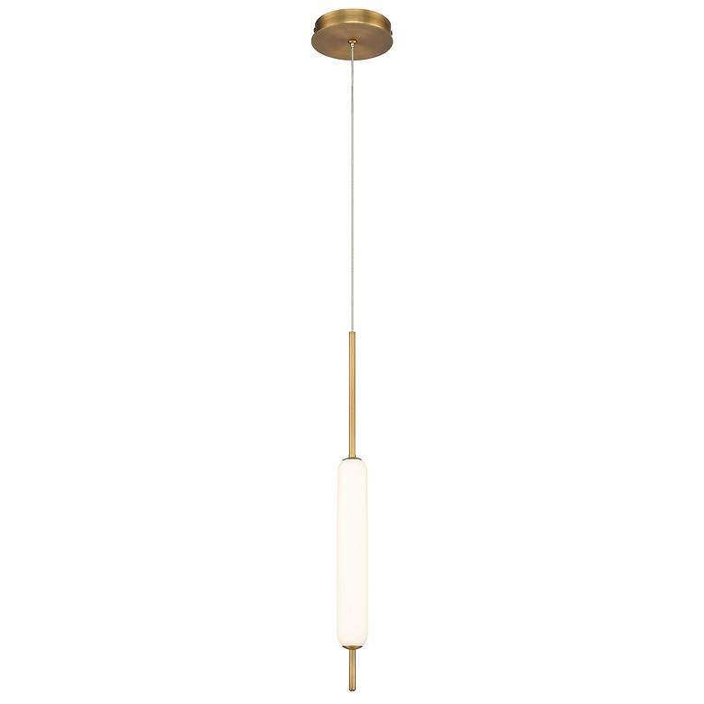 Image 1 Eurofase Cumberland 5.25 In. x 21.75 In. Pendant in Antique Brass