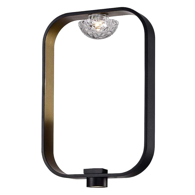 Image 1 Eurofase Dagmar 13.50 In. x 8.75 In. Integrated LED Semi Flush in Black