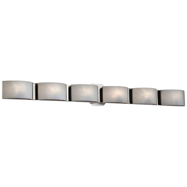 Image 1 Eurofase Dakota 40 1/2 inch Wide Chrome 6-Light LED Bath Light