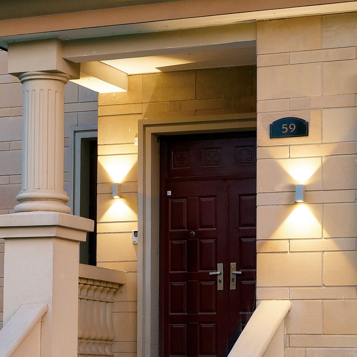 Image 2 Eurofase Dale 5" High Small Outdoor LED Wall Light more views