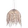 2_Eurofase Danza 20" Wide Chrome and Cognac Crystal Pendant Light