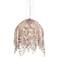 Eurofase Danza 20" Wide Chrome and Cognac Crystal Pendant Light