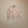 1_Eurofase Danza 20" Wide Chrome and Cognac Crystal Pendant Light