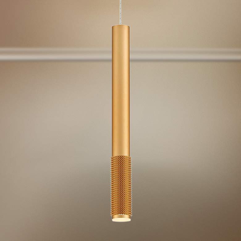 Image 1 Eurofase Davenport 1 3/4 inch Wide Gold LED Mini Pendant Light