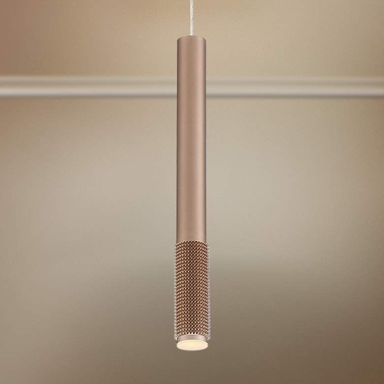Image 1 Eurofase Davenport 1 3/4"W Champagne LED Mini Pendant Light
