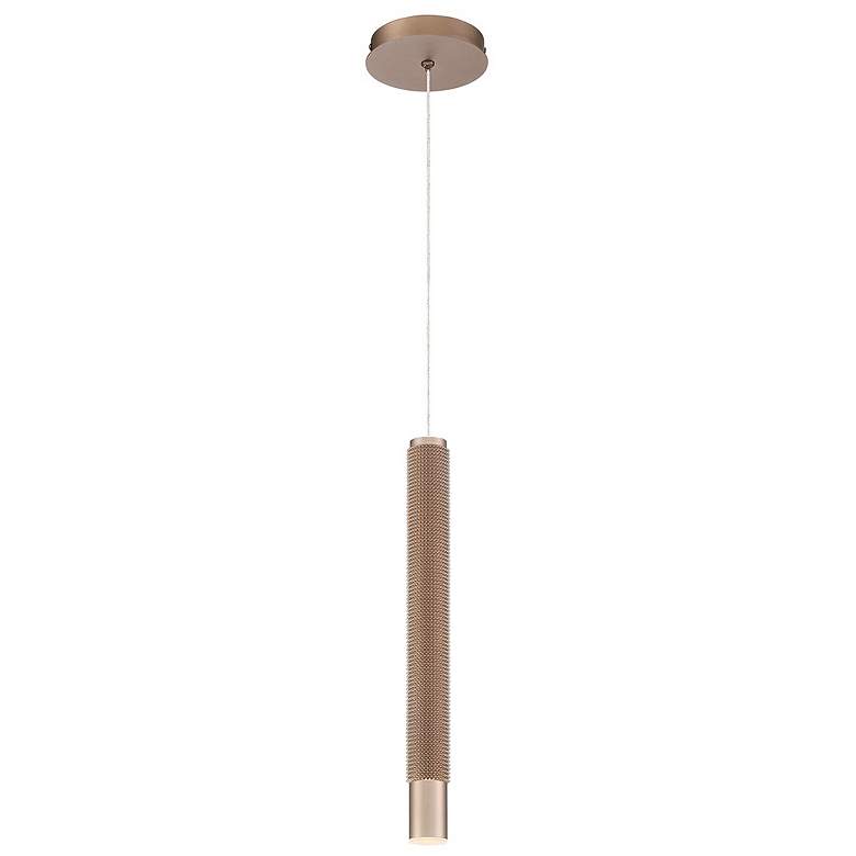 Image 1 Eurofase Davenport 16.25 In. x 1.75 In. Integrated LED Pendant in Champagne