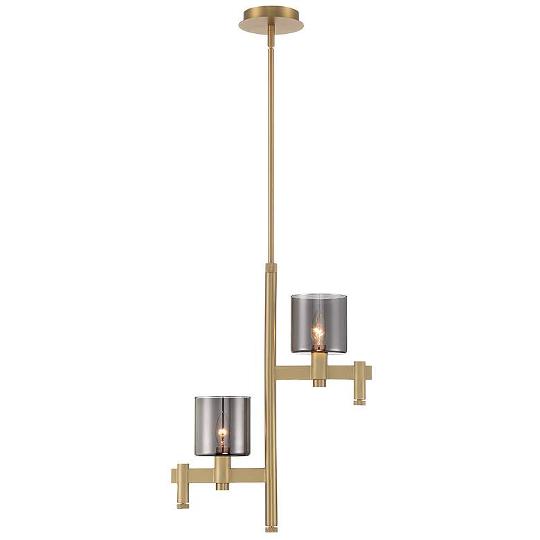 Image 1 Eurofase Decato 2 Light Pendant in Brushed Gold