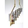 3_Eurofase Decato 56 1/4" Wide 7-Light Brushed Gold Linear Chandelier more views