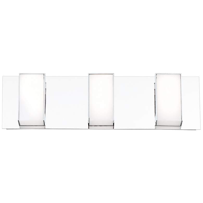 Image 1 Eurofase Delrosa 18" Wide Chrome 3-Light LED Bath Light