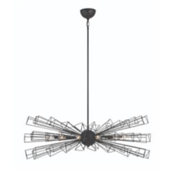 Eurofase Dendelio 10 Light Chandelier in Black