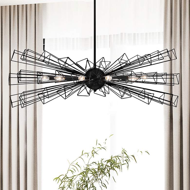 Image 1 Eurofase Dendelio 10 Light Chandelier in Black
