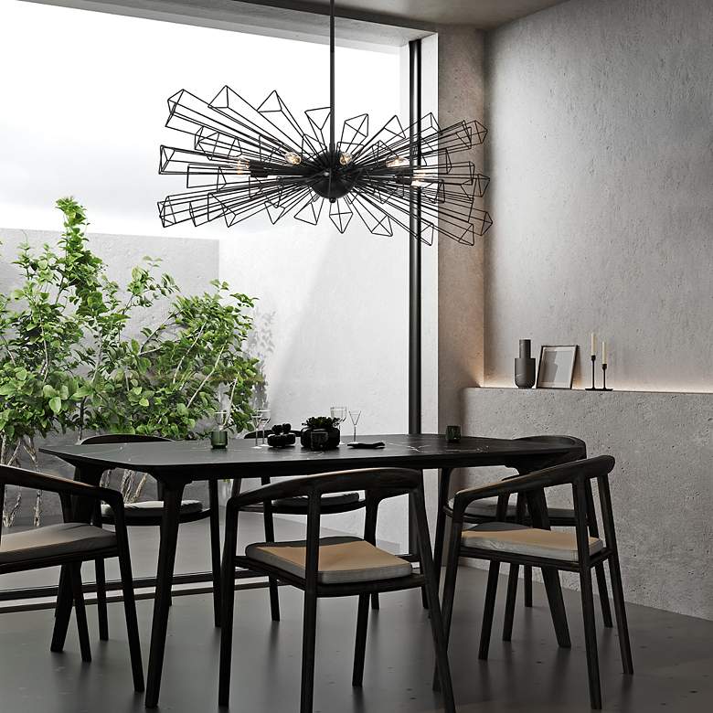 Image 3 Eurofase Dendelio 10 Light Chandelier in Black more views