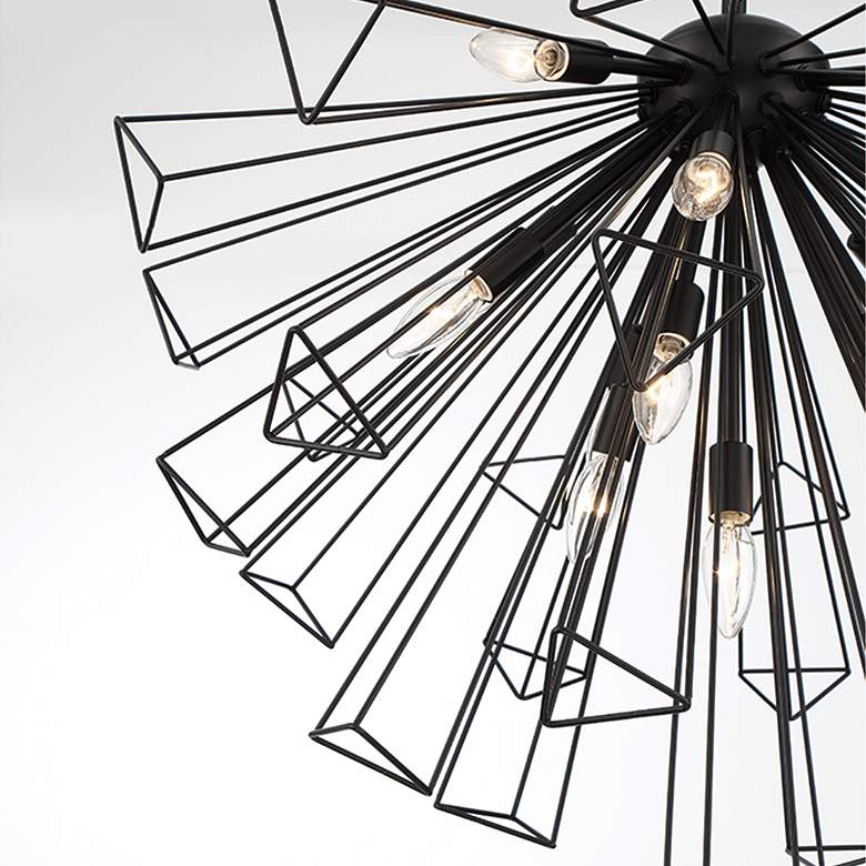 Image 5 Eurofase Dendelio 23.50 In. x 30 In. Chandelier in Black more views