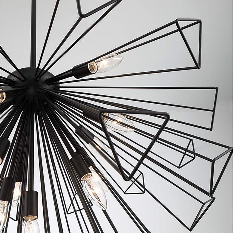 Image 6 Eurofase Dendelio 23.50 In. x 30 In. Chandelier in Black more views