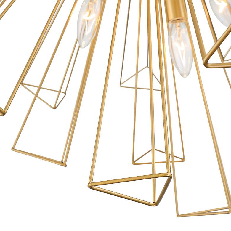 Image 2 Eurofase Dendelio 30 inch Wide Modern Gold Geometric Pendant Light more views