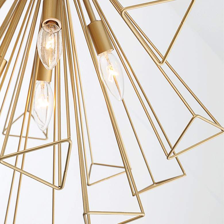 Image 3 Eurofase Dendelio 30 inch Wide Modern Gold Geometric Pendant Light more views