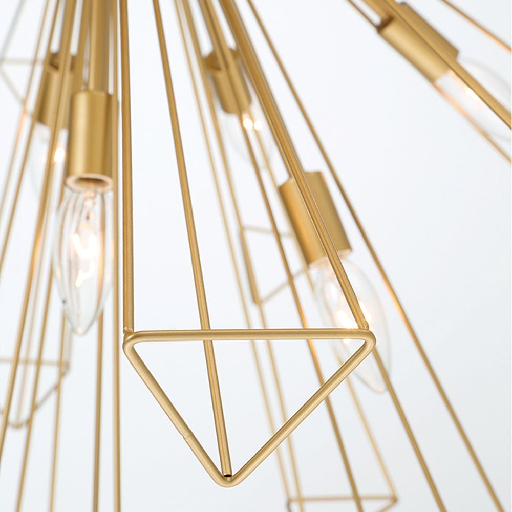 Image 5 Eurofase Dendelio 30" Wide Modern Gold Geometric Pendant Light more views