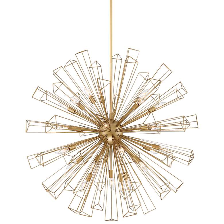 Image 1 Eurofase Dendelio 40" Wide Matte Gold 29-Light Modern Chandelier