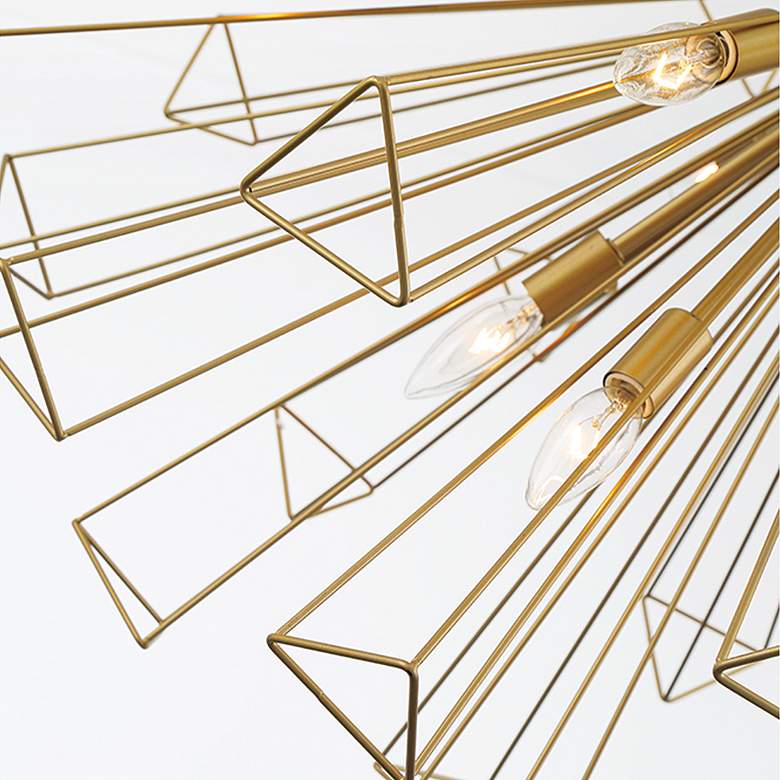 Image 4 Eurofase Dendelio 40" Wide Matte Gold 29-Light Modern Chandelier more views
