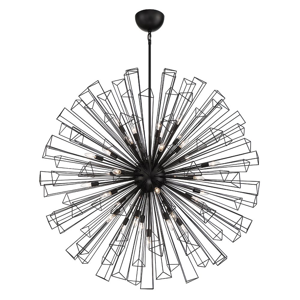 Image 2 Eurofase Dendelio 53.50 In. x 53.50 In. Chandelier in Black more views