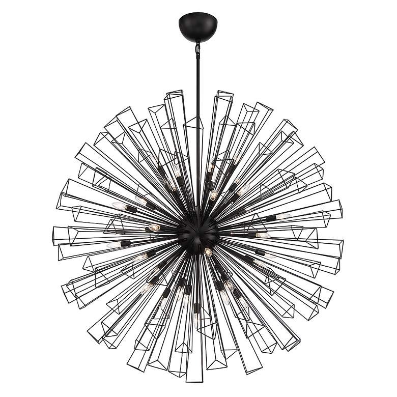 Image 2 Eurofase Dendelio 53.50 In. x 53.50 In. Chandelier in Black more views
