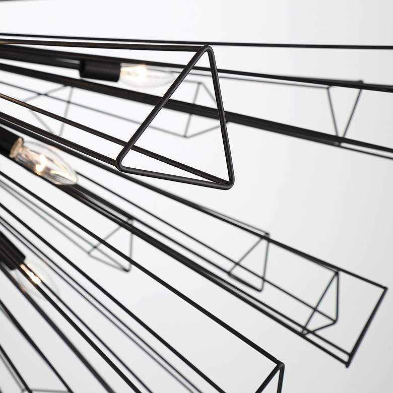 Image 3 Eurofase Dendelio 53.50 In. x 53.50 In. Chandelier in Black more views